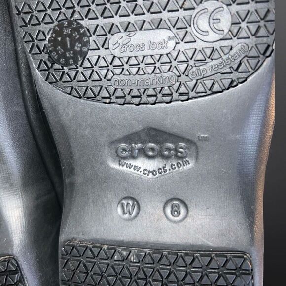 Crocs Neria Pro II Black Dual Comfort Clogs Size W 8 - Picture 7 of 9